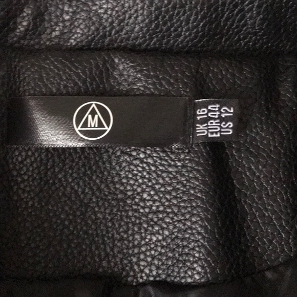 MISSGUIDED Faux Leather Motorcycle Jacket - Picture 8 of 8